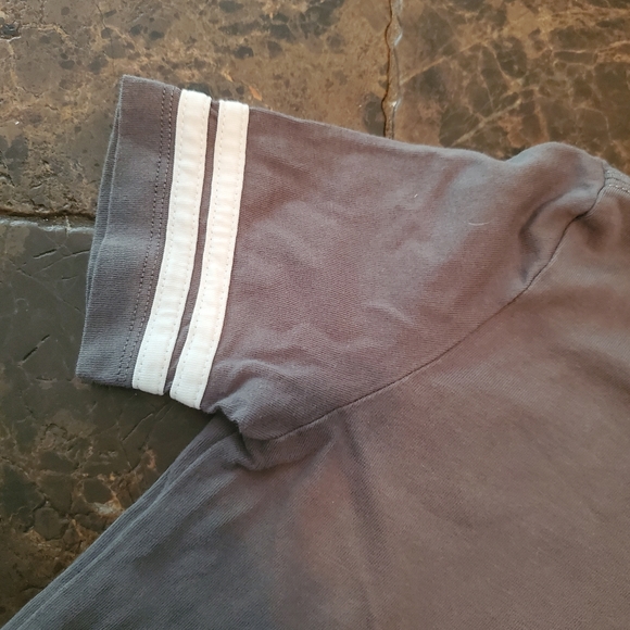 Spotted Zebra Grey White Varsity Stripes S NWOT - Picture 2 of 4